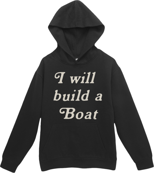 Build A Boat Black Hoodie