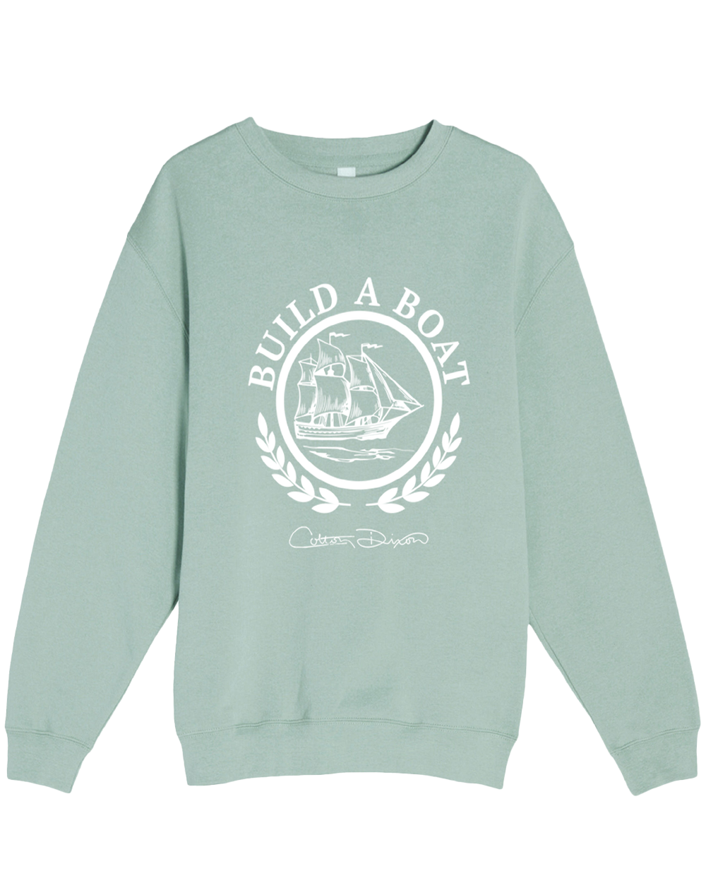 Build A Boat Crew Neck - Seafoam