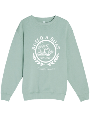 Build A Boat Crew Neck - Seafoam